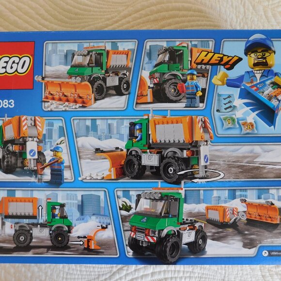 Lego City Snowplow Truck building set 60083 w/ detachable blade 196 pieces NISB - Picture 5 of 16